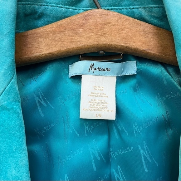 Marciano Turquoise Suede Jacket - Picture 11 of 16